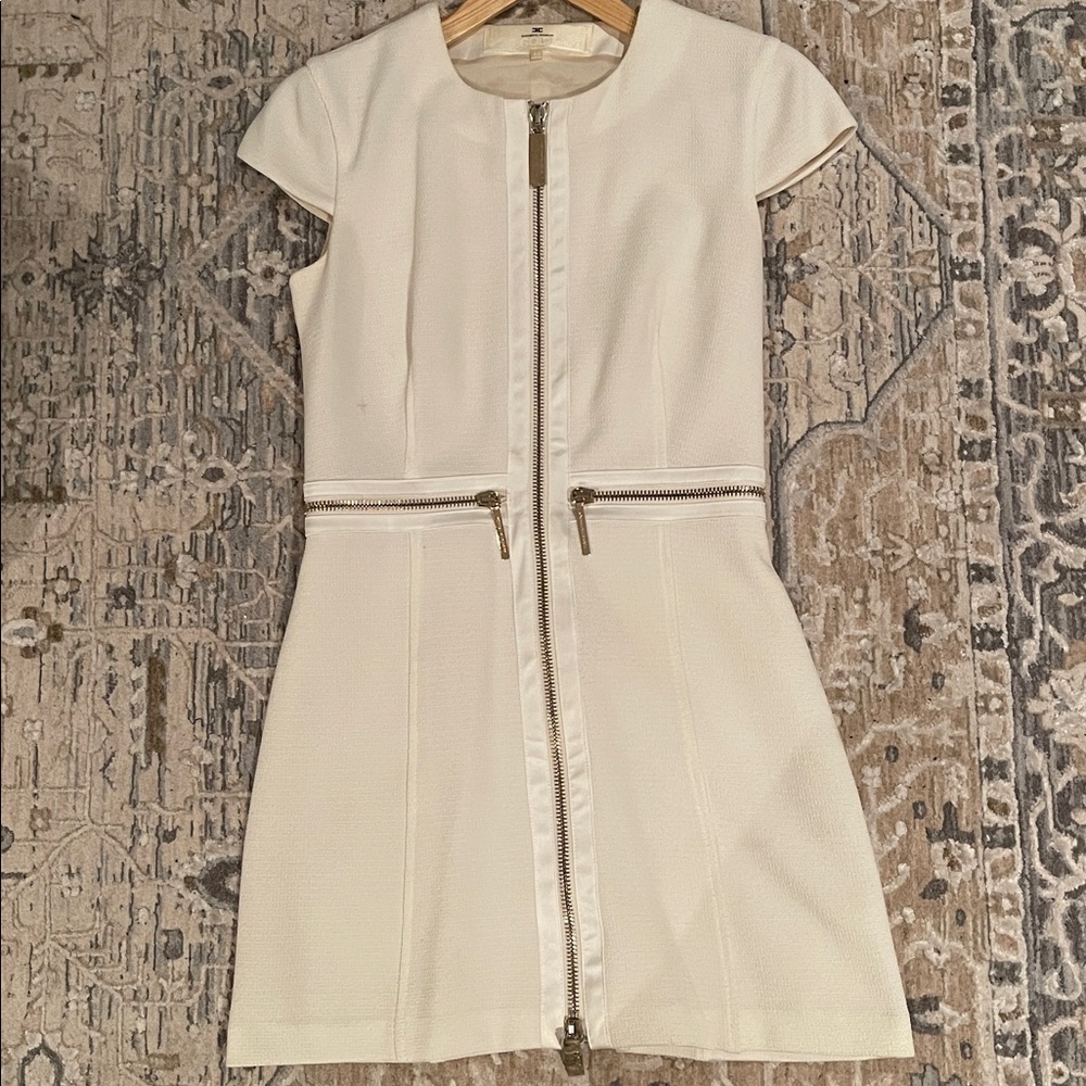 Elegant White/Cream Midi Dress
